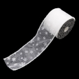スノーフレーク ホワイト/ホワイト 巾10cm　18M巻