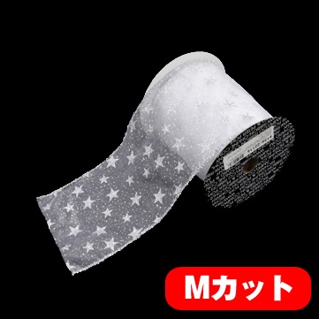 ラメスター シルバー 巾15cm Mカット