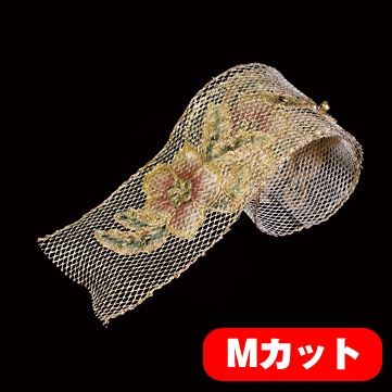 フラワーベル ゴールド 巾10cm Mカット
