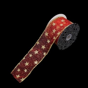 ラメスター レッド 巾7.5cm 9M巻