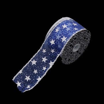 ラメスター ブルー 巾7.5cm 9M巻