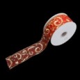 スターファンタジー レッド/ゴールド 巾5cm 9M巻