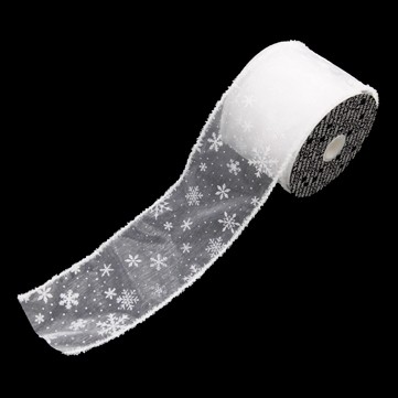 スノーフレーク ホワイト/ホワイト 巾10cm 9M巻