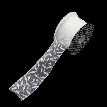 シースルーアラベスク アイボリー 巾6cm 9M巻