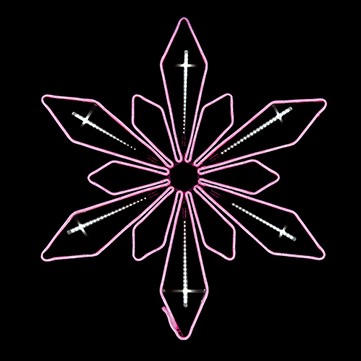 スプラッシュクリスタル　ピンク／ホワイト