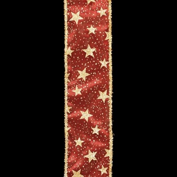 ラメスター レッド 巾7.5cm 9M巻