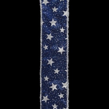 ラメスター ブルー 巾7.5cm 9M巻