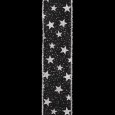 ラメスター ブラック 巾7.5cm 9M巻