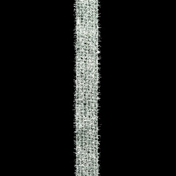 シャギー シルバー 巾6cm 9M巻