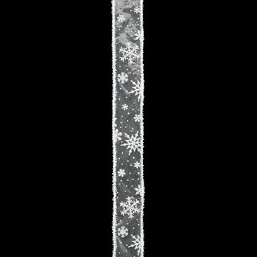 スノーフレーク ホワイト/ホワイト 巾5cm 9M巻
