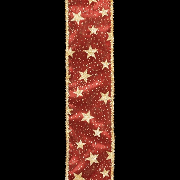 ラメスター レッド 巾7.5cm 18M巻