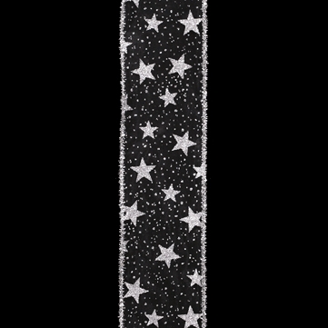 ラメスター ブラック 巾7.5cm 18M巻