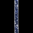 スノーフレーク ブルー/ホワイト 巾5cm　18M巻