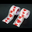 ランダムハート ホワイト 巾6cm 12M巻