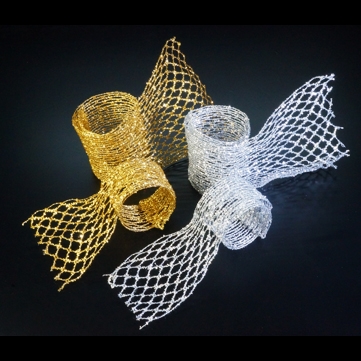 シャインメッシュ シルバー 巾6～15cm　18M巻
